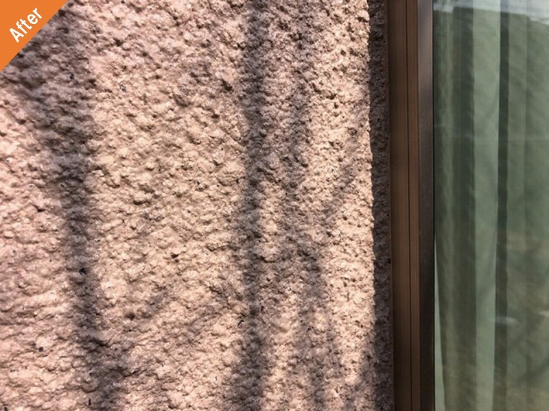 外壁塗装後のサッシ廻り