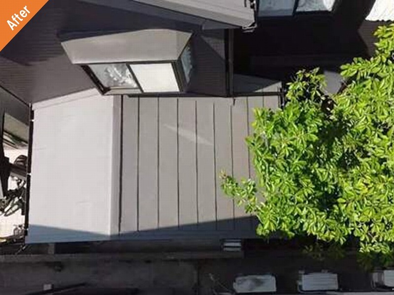 屋根カバー工法後の下屋根