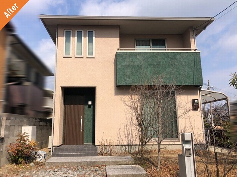 奈良県生駒市の外壁塗装後の住友林業の住宅