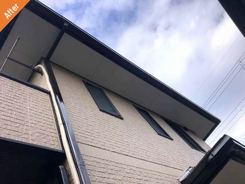 外壁塗装後の窯業系サイディング