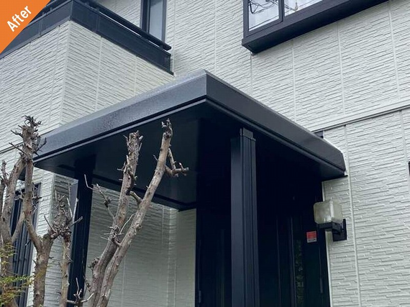 外壁塗装後の庇