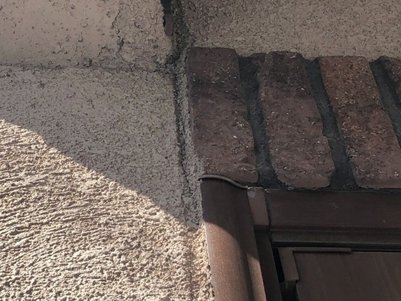 サッシ廻りのコーキングの劣化