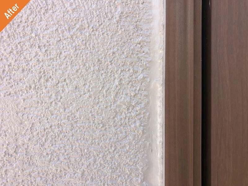 外壁塗装後のサッシ廻り