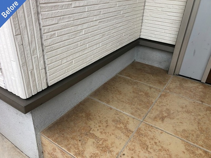 塗装工事前の水切り