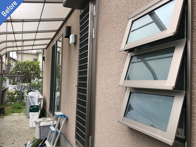 塗装前の住友林業の外壁