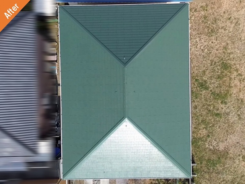 住友林業の屋根塗装後のコロニアルグラッサ