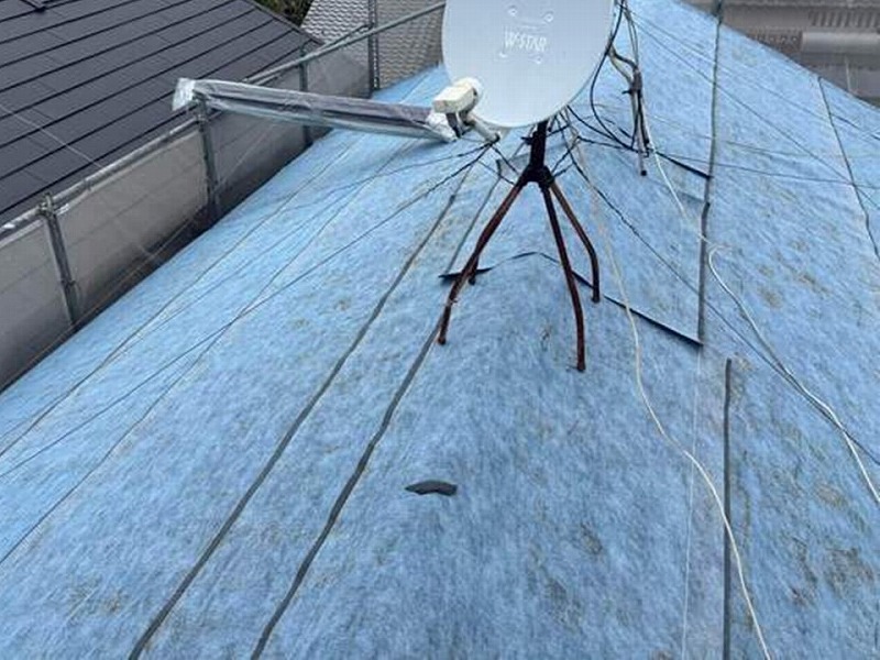 ルーフィング取り付け