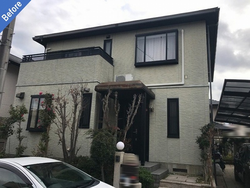 外壁塗装前のセキスイハイム
