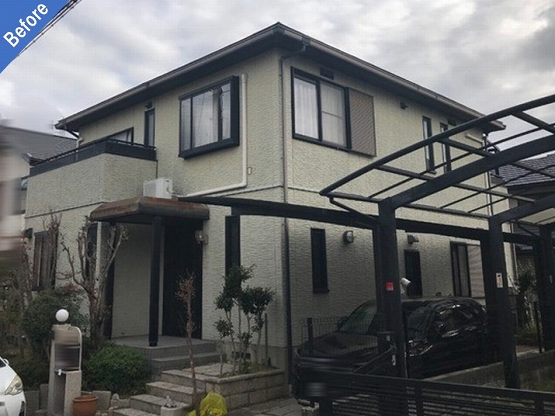 和泉市の外壁塗装前のセキスイハイム