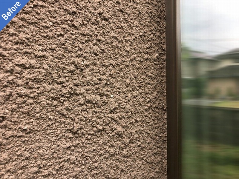 外壁塗装前のサッシ廻り