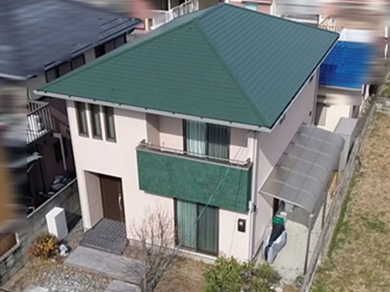 外壁・屋根塗装完工後の住友林業の全景