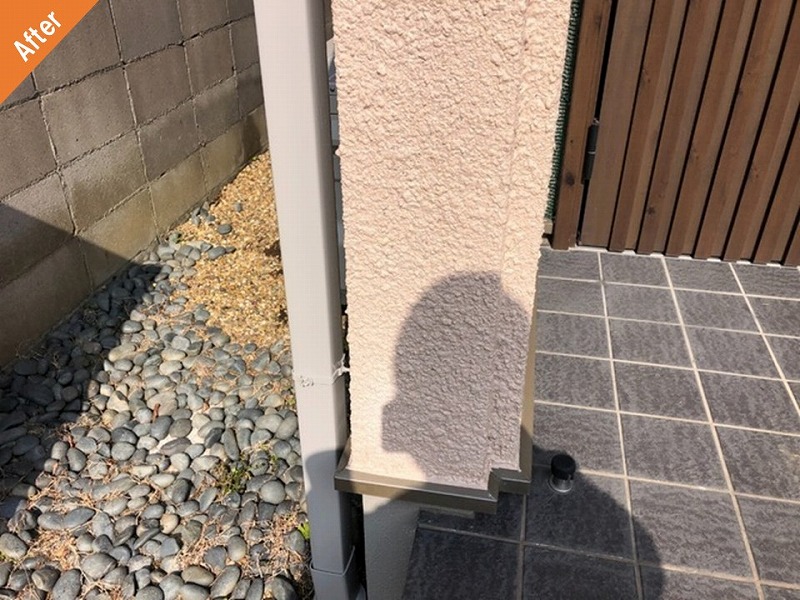 外壁塗装後の玄関廻り