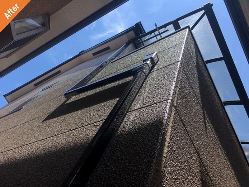 外壁塗装後の側面のALC