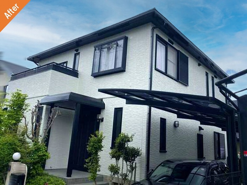 和泉市の外壁塗装後のセキスイハイム
