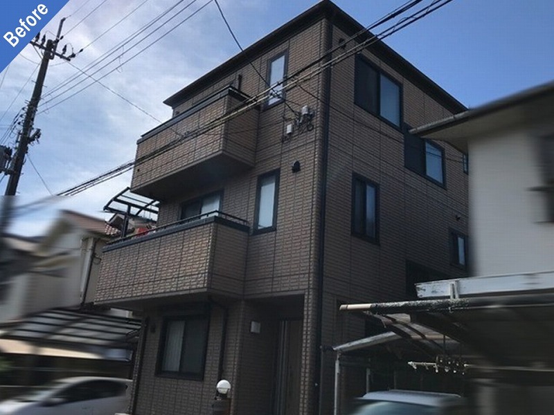 外壁塗装前の高槻市の大和ハウスの住宅