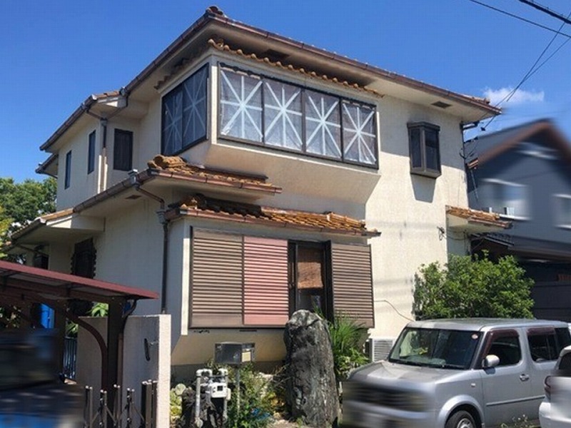 堺市南区の紹介で外壁調査に伺った住宅