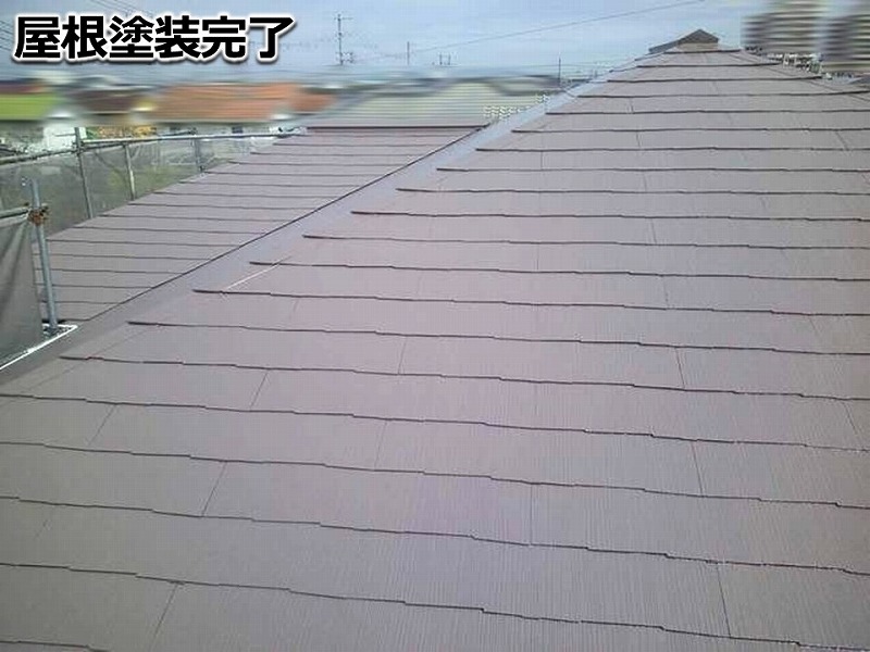 屋根塗装完了