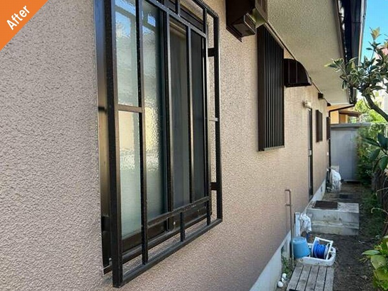 外壁塗装後の側面の外壁