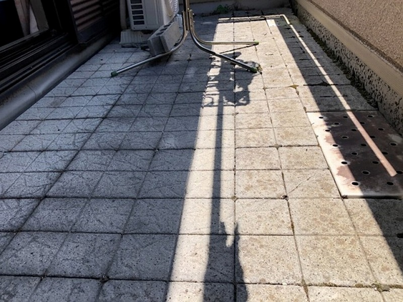 施工前のベランダ