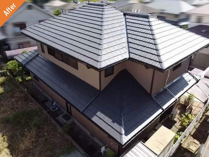 屋根外壁塗装後の積水ハウス