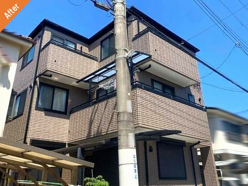 外壁塗装後の大和ハウスの住宅