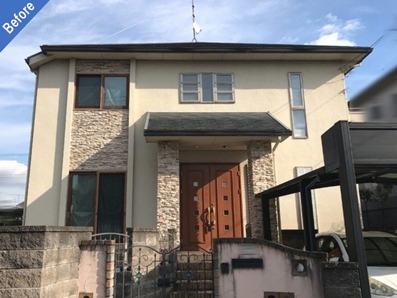南河内郡太子町の外壁塗装前の住友林業