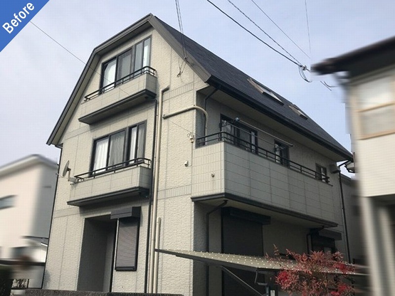 大和郡山市の外壁塗装前の大和ハウス