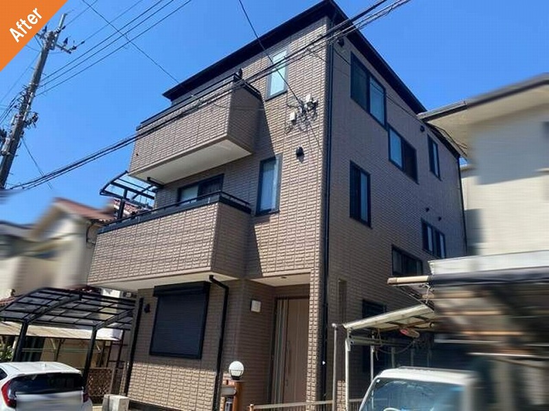 外壁塗装後の高槻市の大和ハウスの住宅