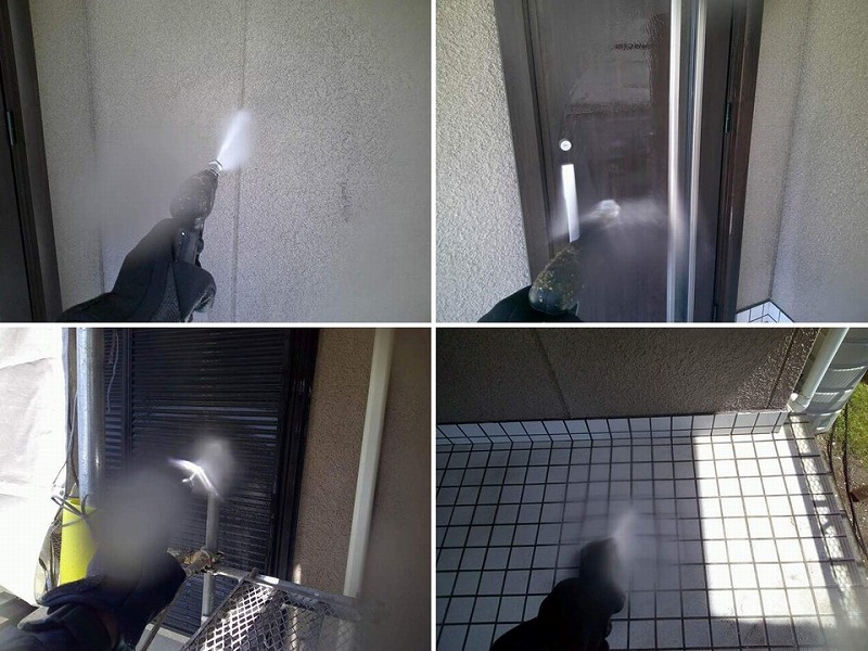建物全体の高圧洗浄工事