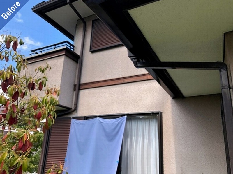 外壁塗装前の付帯部