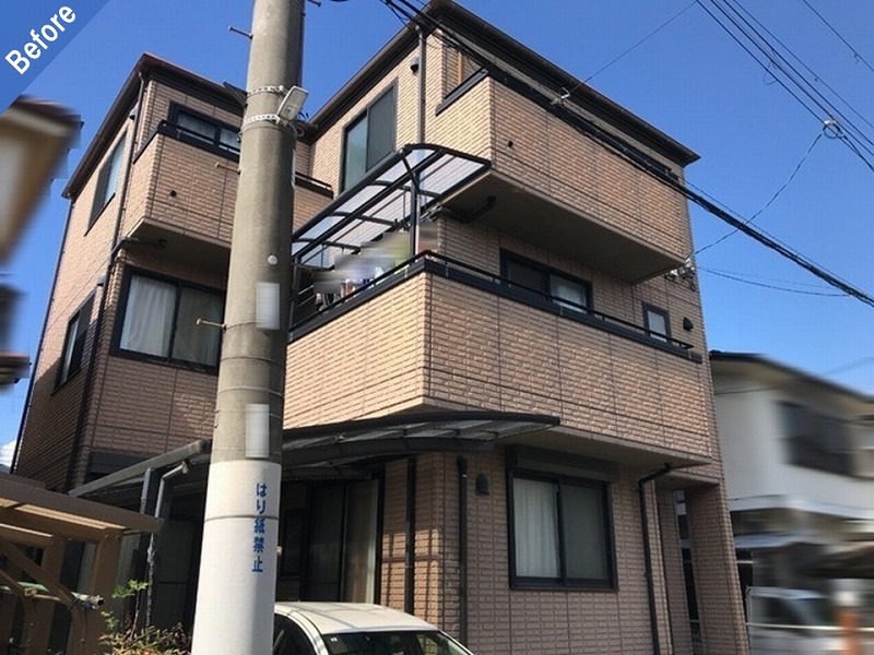 外壁塗装前の大和ハウスの住宅