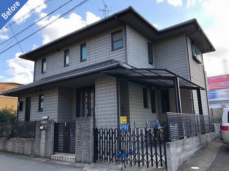 藤井寺市の外壁塗装前の積水ハウス