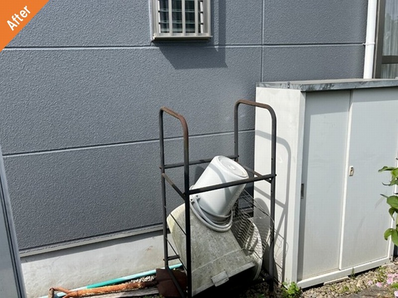 外壁塗装後の汚れが解消されたALC