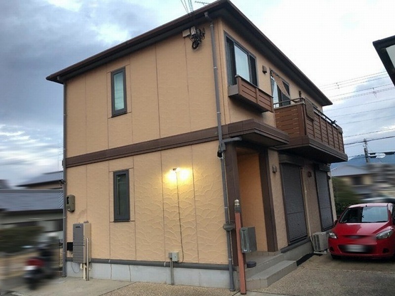 南河内郡河南町の外壁塗装・屋根工事のお見積もりに伺ったハウスメーカーの住宅