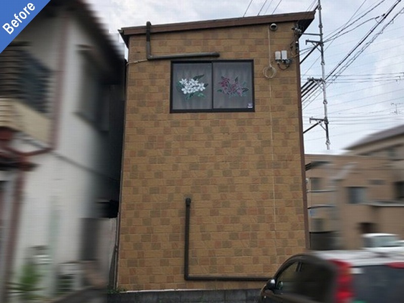 外壁塗装前の窯業系サイディング