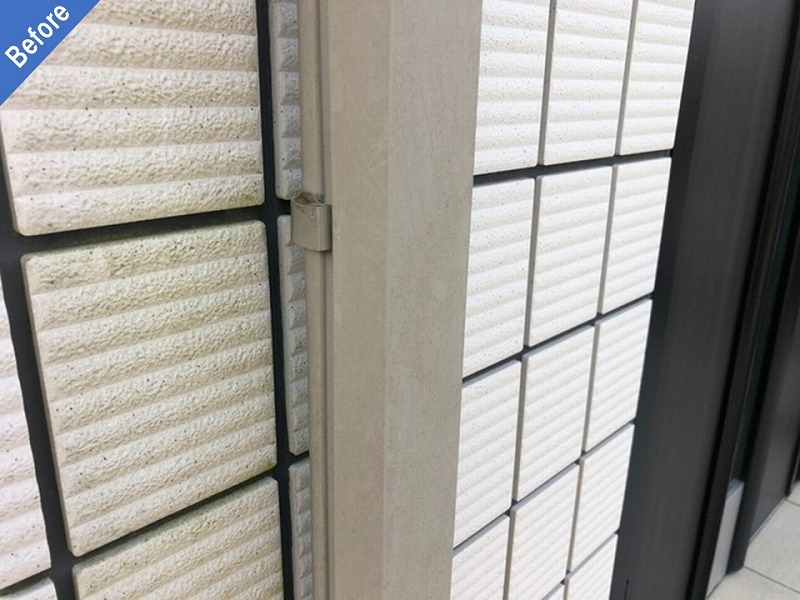 塗装工事前の雨樋