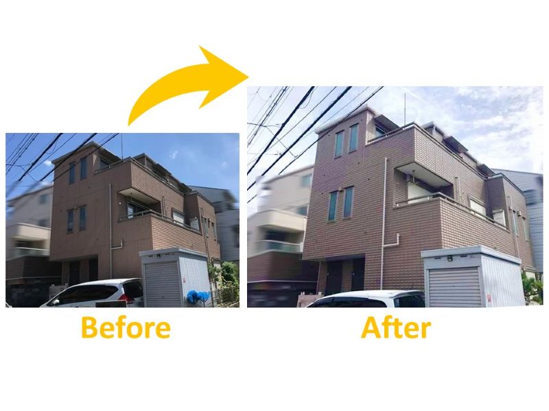 築20年住宅の施工事例（施工費：約205万円）（ビフォーアフター）