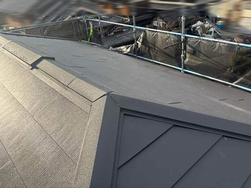 屋根カバー工法後のスーパーガルテクト