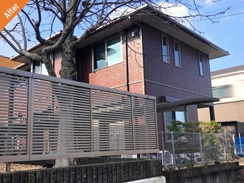 和泉市の外壁塗装後の積水ハウス
