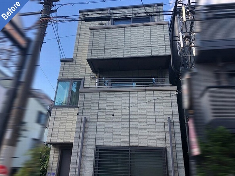 外壁塗装工事前の積水ハウスの住宅