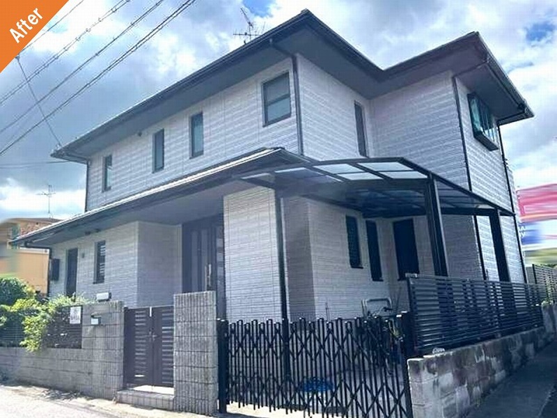 藤井寺市の外壁塗装後の積水ハウス