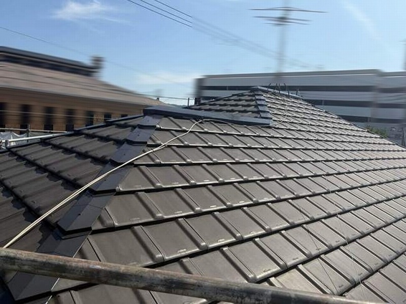 塗装後の屋根板金