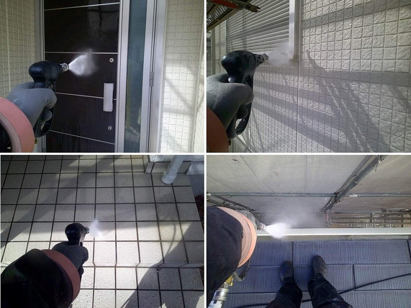建物全体の高圧洗浄工事