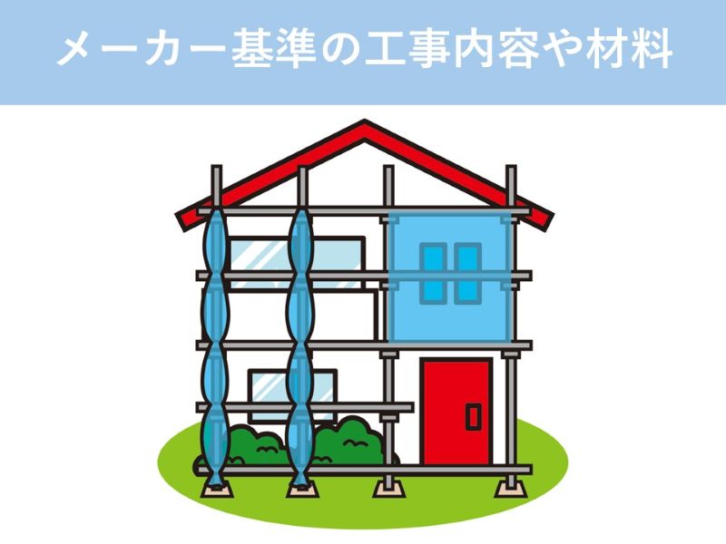 メーカー基準の工事内容や材料