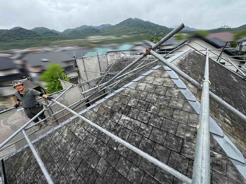 屋根足場