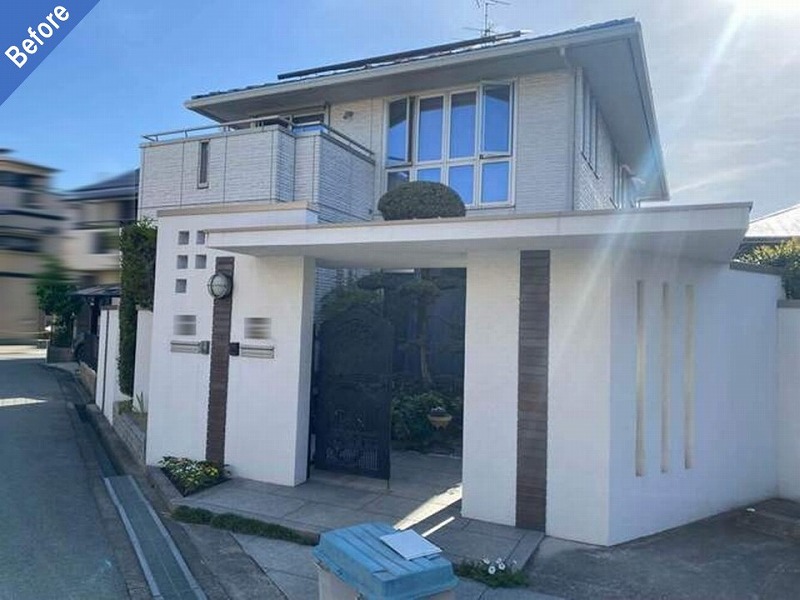 松原市の外壁塗装前の大和ハウス