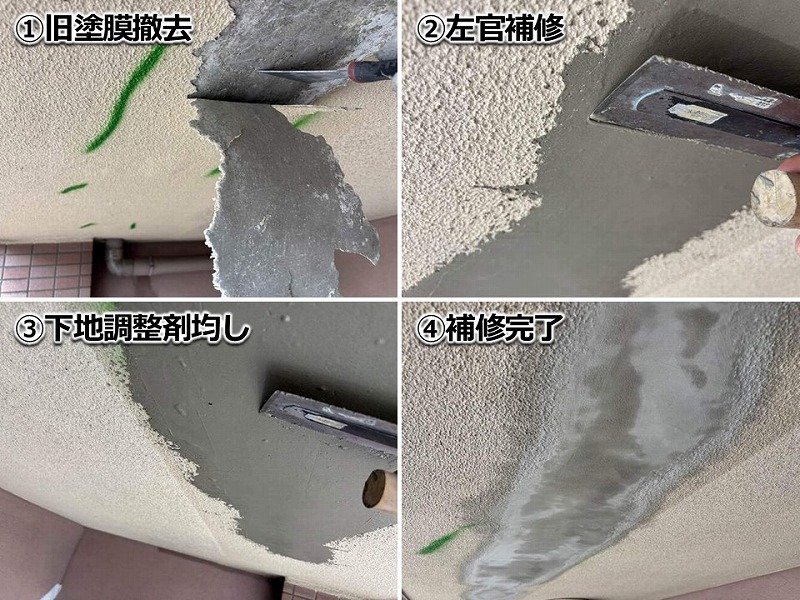 補修工事の工程