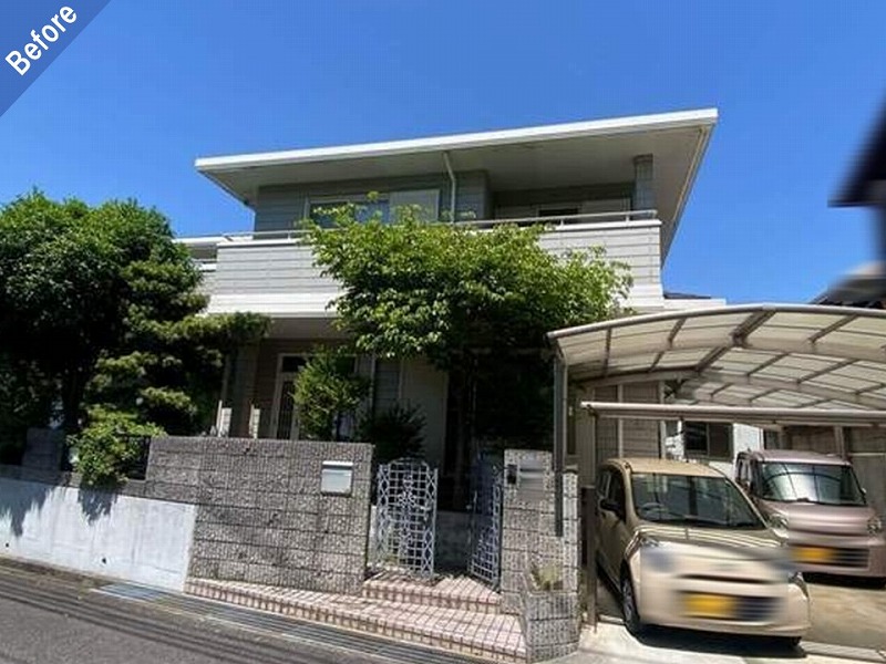 兵庫県神戸市西区の外壁塗装前の旭化成ヘーベルハウス