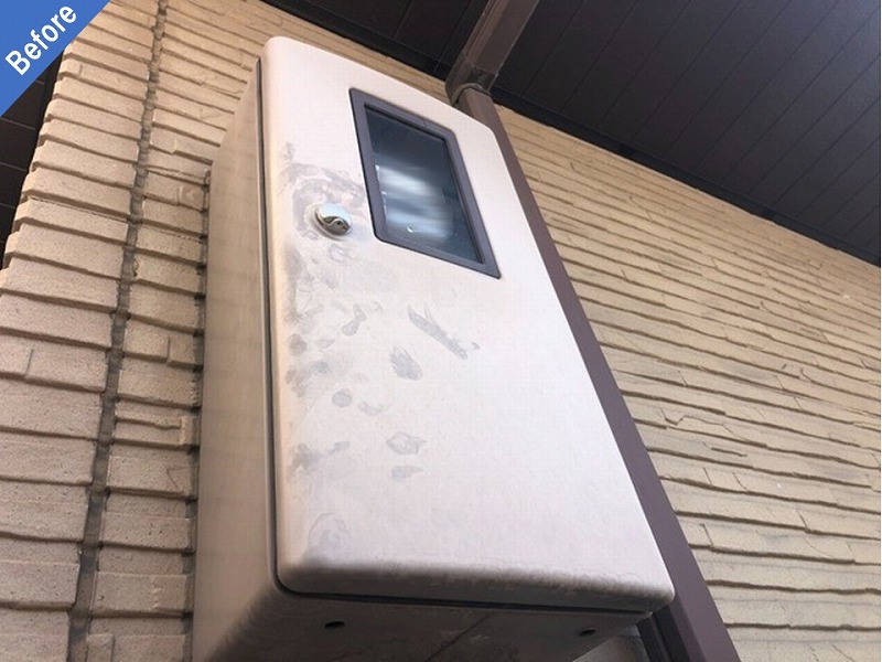 塗装前のメーターBOX