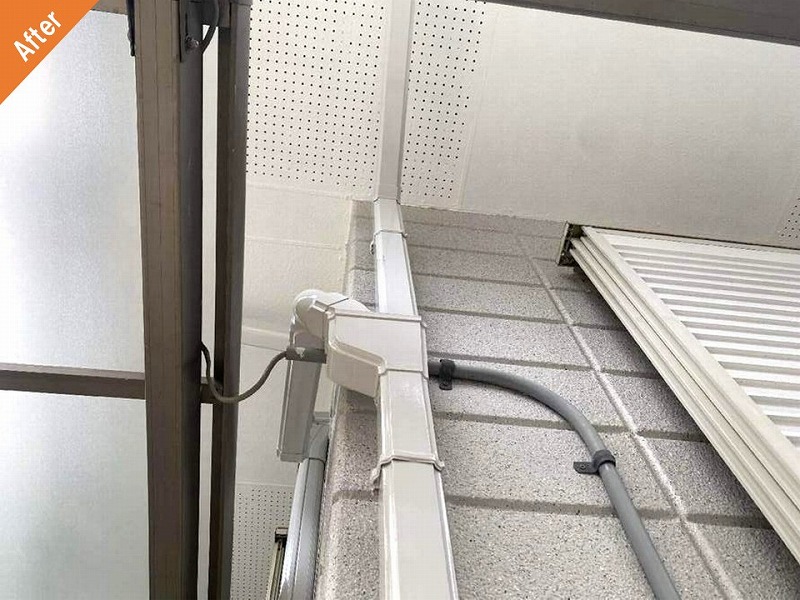 塗装後の雨樋